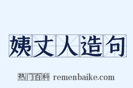 姨丈人造句是什么意思的图片